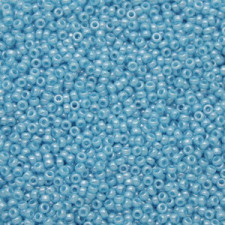 Miyuki rocailles Perlen 15/0 - Opaque light blue lustered 15-433